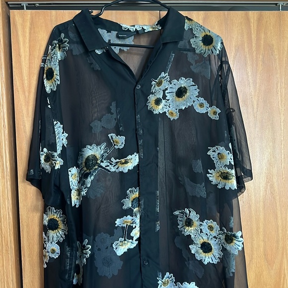 ASOS Other - ASOS-Mesh Men Flower Print Shirt 2XL